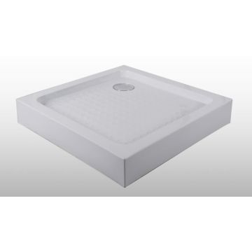 Cadita de dus din ABS, patrata, 90x90x12,5cm