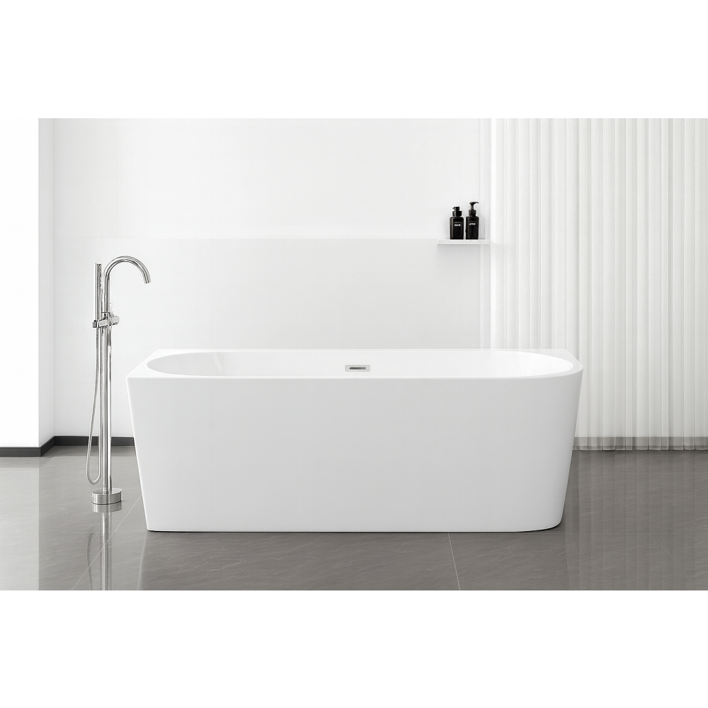 Sao② SOLVA - Cada Freestanding din Acryl, Montaj Stanga, 180x80x56 cm