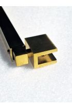 Kit instalare paravan sticlă - Auriu Periat