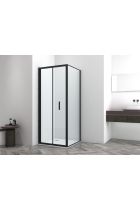 SANOSLIM - Parte fixa pentru cabina dus, neagra, 88-90cm