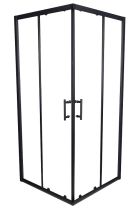 ELITE ECOBLACK - Cabina de dus patrata, 80x80x195cm