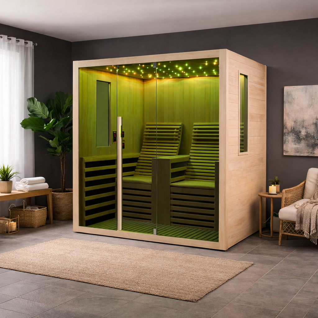 CARBON 2 - Sauna uscata cu rezistente Carbon-Magneziu, 150 x 180 x