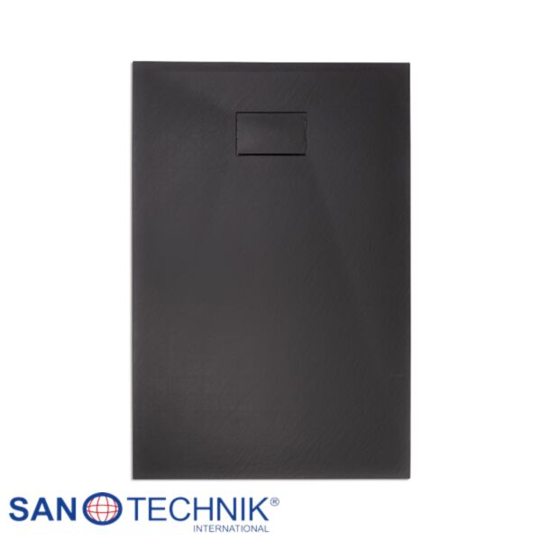 Cadita de dus din SMC, dreptunghiulara, decupabila, 80x100cm - Neagra