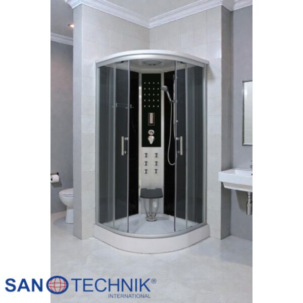 RELAX - Cabina de dus completa, cu hidromasaj, sistem Quick Line, 90x90x215cm - CS99
