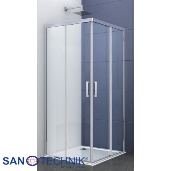 ELITE CROM - Cabina de dus patrata, cu sistem SOFT-CLOSE, 80x80x195cm