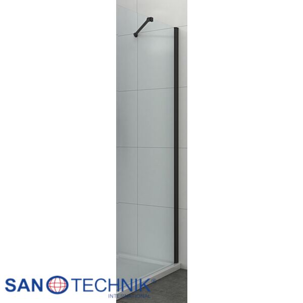 Perete lateral modular cabina dus ELITE BLACK - 80cm