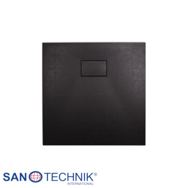 Cadita de dus din SMC, patrata, decupabila, 90x90cm - Neagra