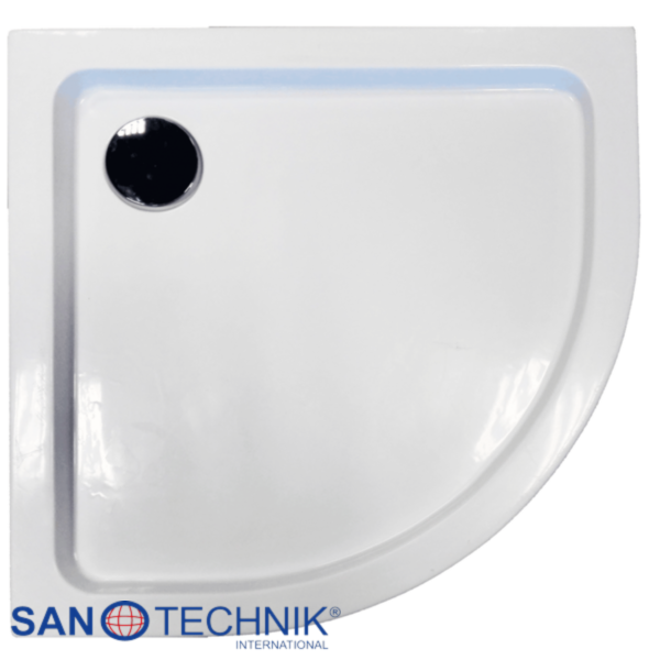 SANOACRYL - Cadita de dus din Acryl, semirotunda - BR80
