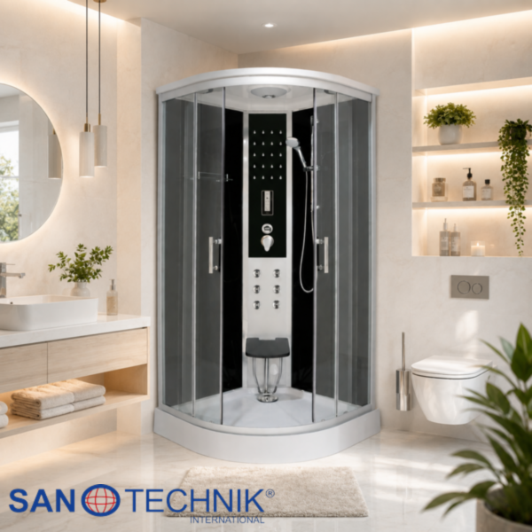 RELAX - Cabina de dus completa, cu hidromasaj, sistem Quick Line, 90x90x215cm - CS99