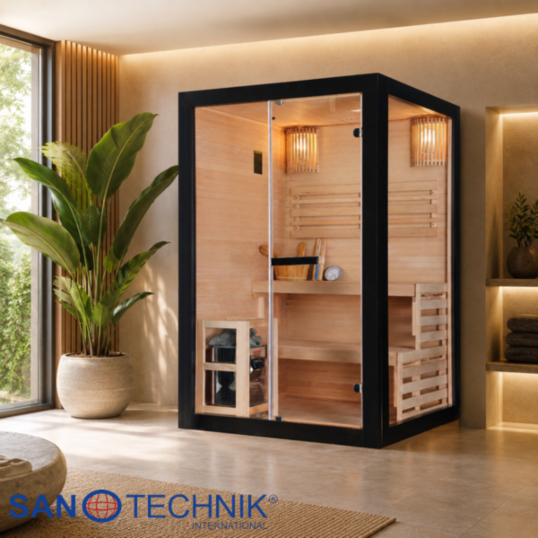 PANORAMA BLACK - Sauna finlandeza, 130 x 120 x 200cm - J61130