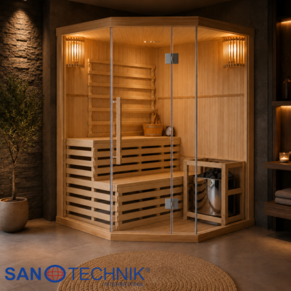 TALLINN - Sauna Finlandeza, 3 persoane, 150 x 150 x 200cm - J60150