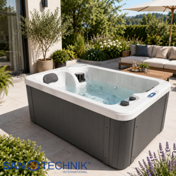 SPLIT WHITE MARBLE/WHIRLPOOL - Minipiscina de exterior - SPA30