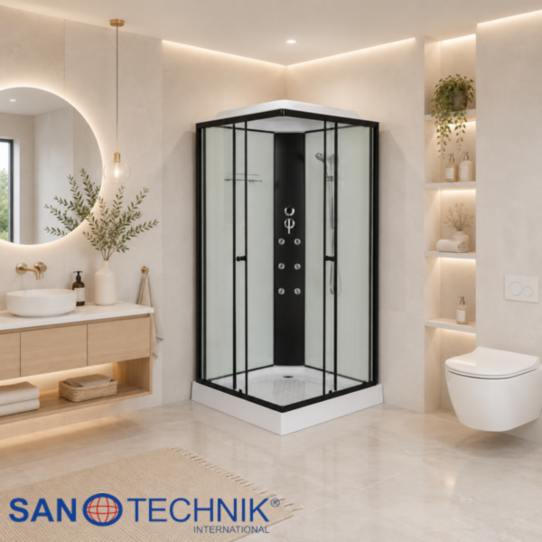 MONO BLACK - Cabina de dus completa - 100x100x215cm - BH1173