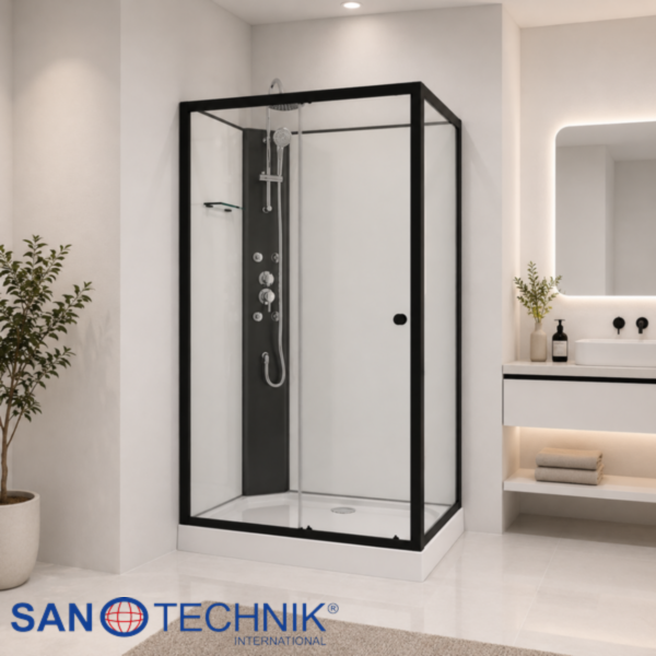 VIVA BLACK - Cabina de dus completa - 80x120x235cm - PS19B