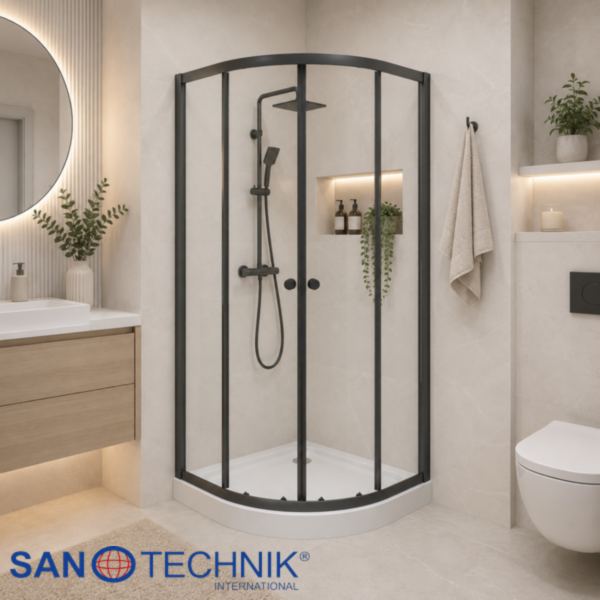 OBSIDIAN - Set inchidere dus+cadita joasa - 80x80x192,5cm - ST-80B