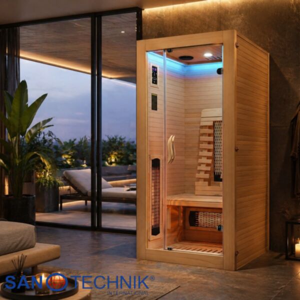 MALMO 1 - Sauna uscata, cu 2 tipuri de Incalzitoare, 90 x 90 x 190cm - SB10090