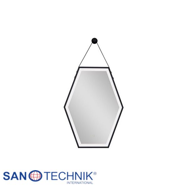SOHO - Oglinda cu iluminare LED, rama Negru-Mat - ZI314