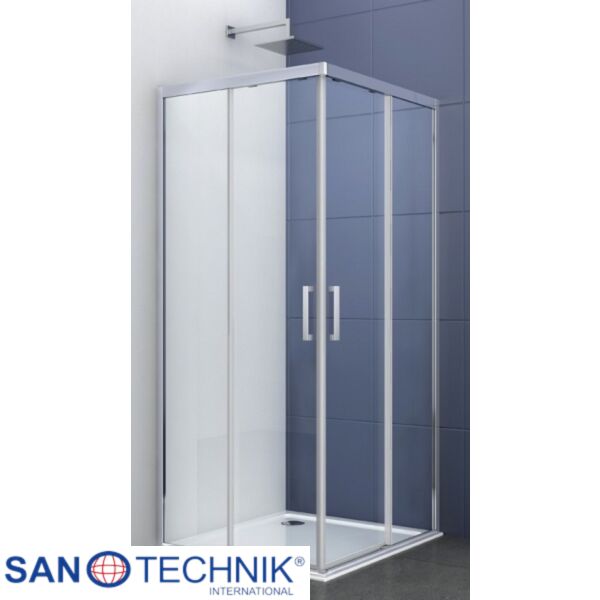 ELITE CROM - Cabina de dus patrata, cu sistem SOFT-CLOSE, 90x90x195cm