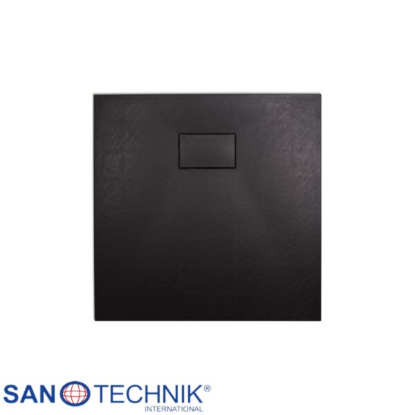Cadita de dus din SMC, patrata, decupabila, 90x90cm - Neagra