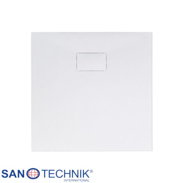 Cadita de dus din SMC, patrata, decupabila, 90x90cm - Alba
