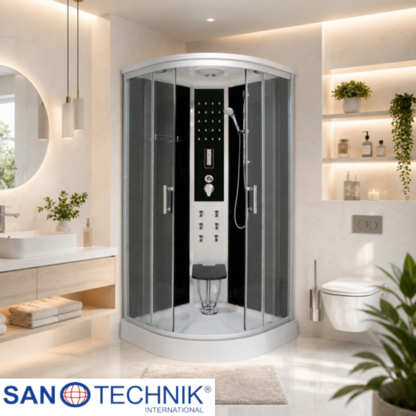 RELAX - Cabina de dus completa, cu hidromasaj, sistem Quick Line, 90x90x215cm - CS99