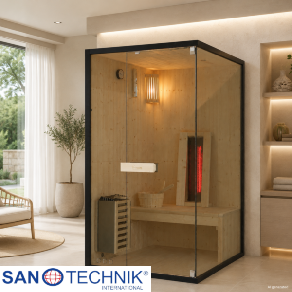 GLACIER S - Sauna mixta - 100x120x200 cm - FK75100