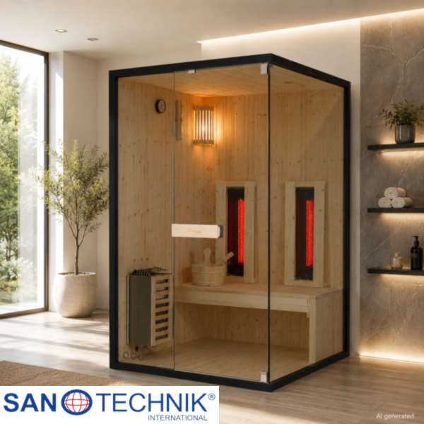 GLACIER M - Sauna mixta - 120x120x200 cm - FK75120
