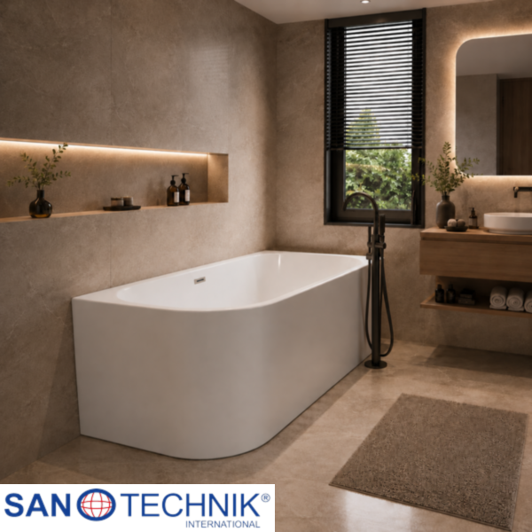 SOLVA - Cada freestanding - 180x80x56 cm - Montaj dreapta - G9052