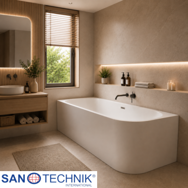 SOLVA - Cada freestanding - 180x80x56 cm - Montaj stanga - G9051
