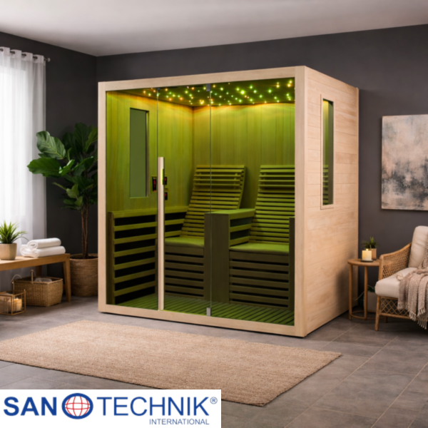 CARBON 2 - Sauna uscata cu rezistente Carbon-Magneziu, 150 x 180 x 195cm - F10180