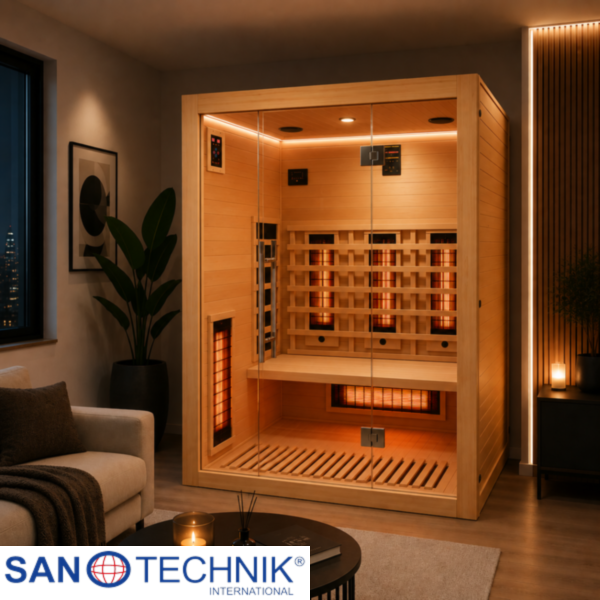 OPEN - Sauna uscata, cu 2 tipuri de Incalzitoare - 150 × 120 × 200cm - J20150