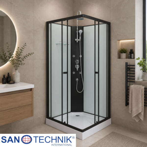 STIL 2 - Cabina de dus completa - 90x90x235cm - fara plafon - PS18B