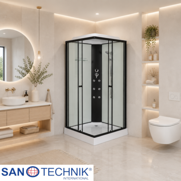 MONO BLACK - Cabina de dus completa - 100x100x215cm - BH1173