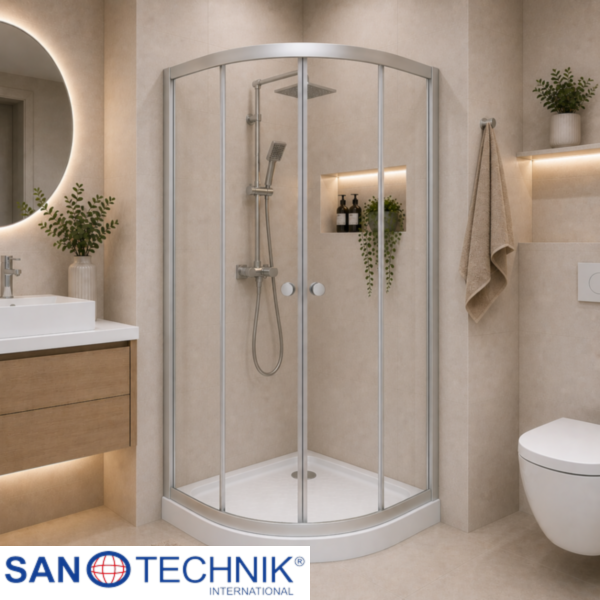 CELSIA - Set inchidere dus+cadita joasa - 80x80x192,5cm - ST-80C
