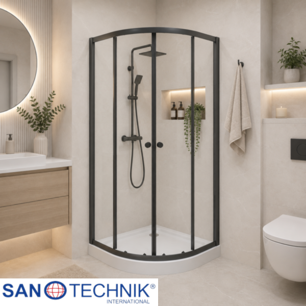 OBSIDIAN - Set inchidere dus+cadita joasa - 80x80x192,5cm - ST-80B
