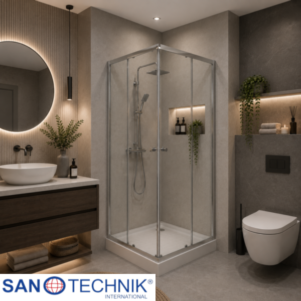 LUMIRA - Set inchidere dus+cadita joasa - 88x88x193cm - TM59