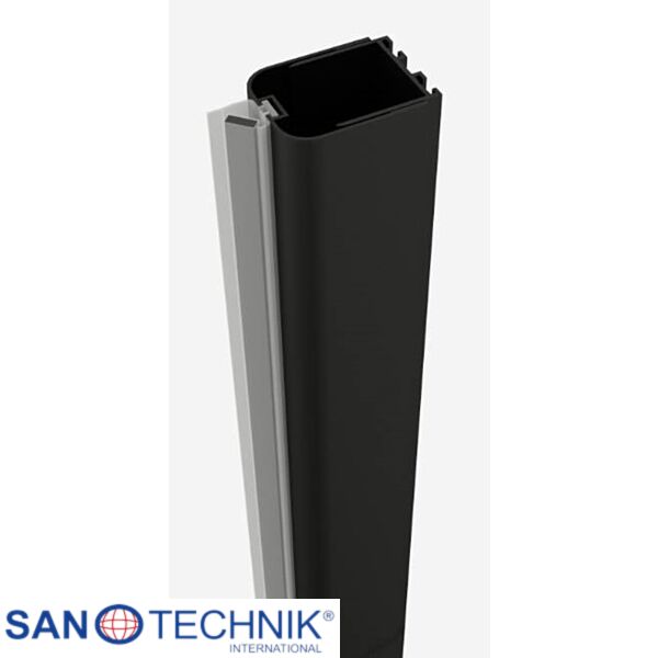 SANOFLEX BLACK - Profil de inchidere la perete, Negru-Mat