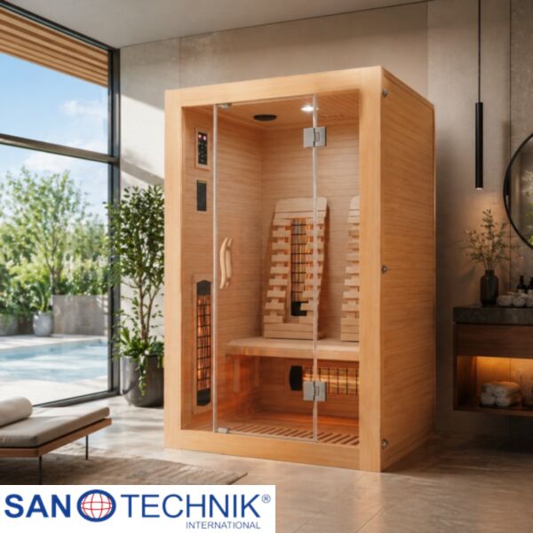 MALMO 2, Sauna cu Infrarosu + Carbon - Magneziu, 120 x 105 x 190cm - SB10120