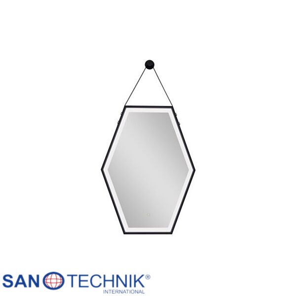SOHO - Oglinda cu iluminare LED, rama Negru-Mat - ZI314