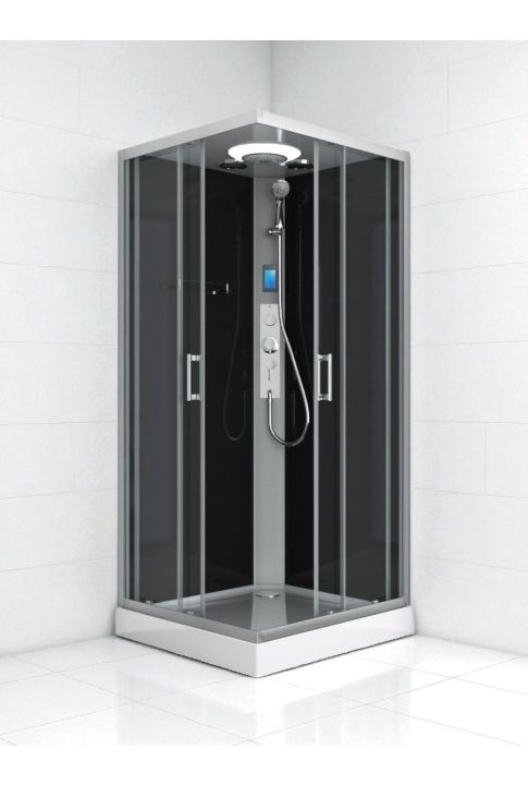 MIAMI - Cabina de dus comepleta, crom, 90x90x215 cm - CL21
