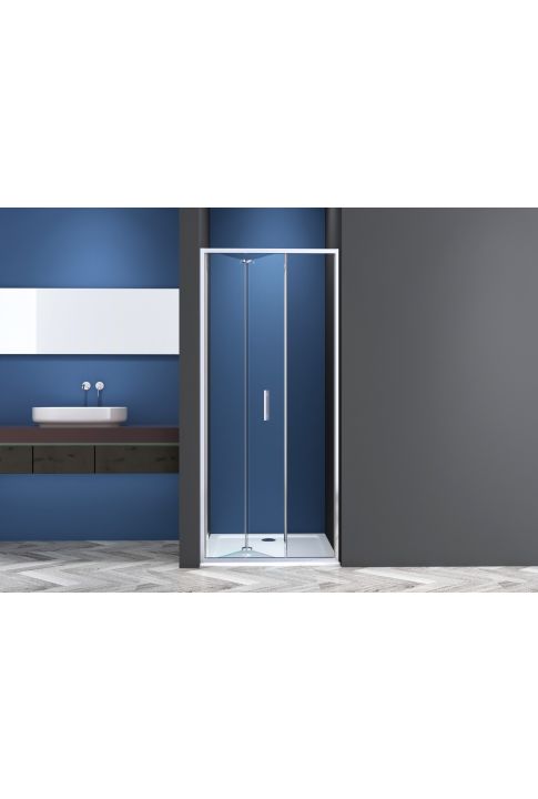 SANOSLIM - Usa pliabila, crom, 98-102 x 200cm