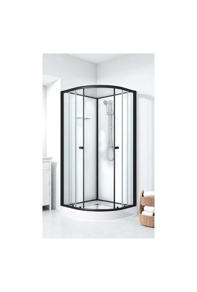 BELA 2 - Cabina de dus completa, simpla, fara plafon, 90x90x205cm - PS13B