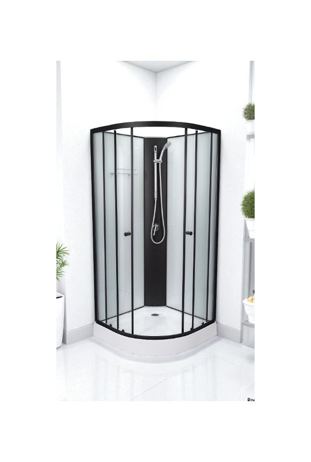 BALATON 2 - Cabina de dus completa, simpla, fara plafon, 90x90x205cm - PS11B