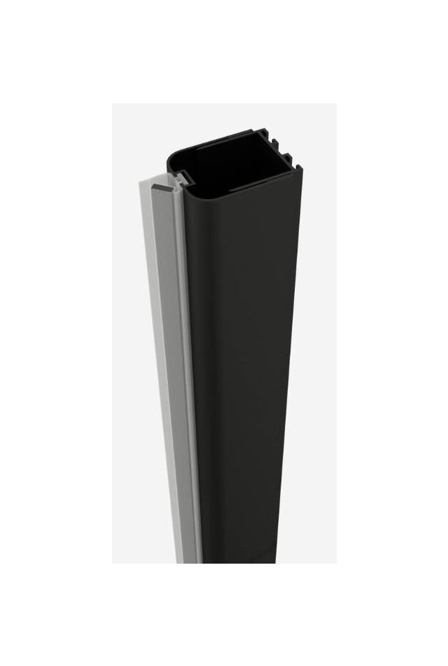 SANOFLEX BLACK - Profil de inchidere la perete, Negru-Mat