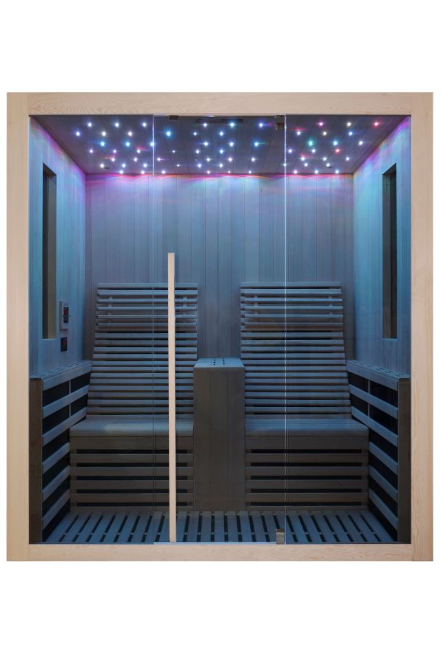 CARBON 2 - Sauna uscata cu rezistente Carbon-Magneziu, 150 x 180 x 195cm