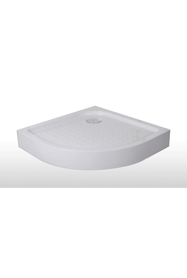 Cadita de dus din ABS, semirotunda, 80x80x12,5cm