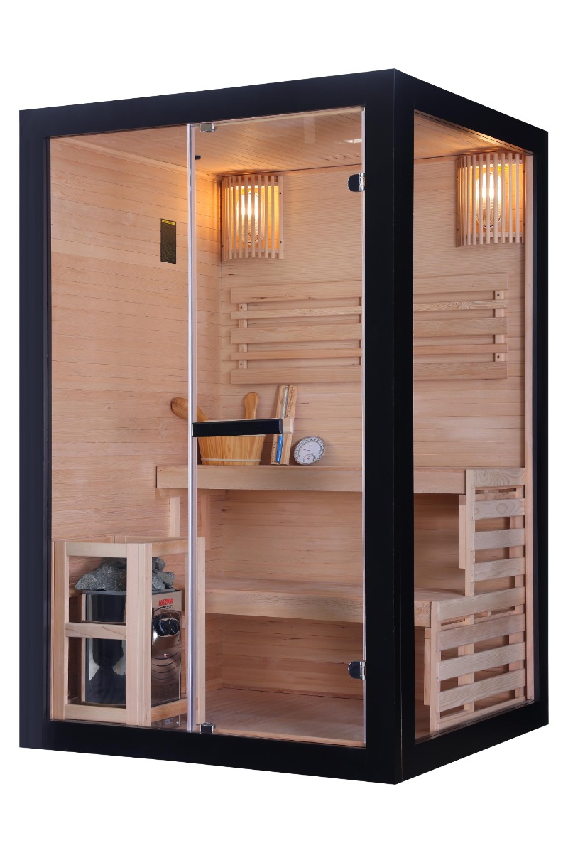 PANORAMA BLACK - Sauna finlandeza, 130 x 120 x 200cm